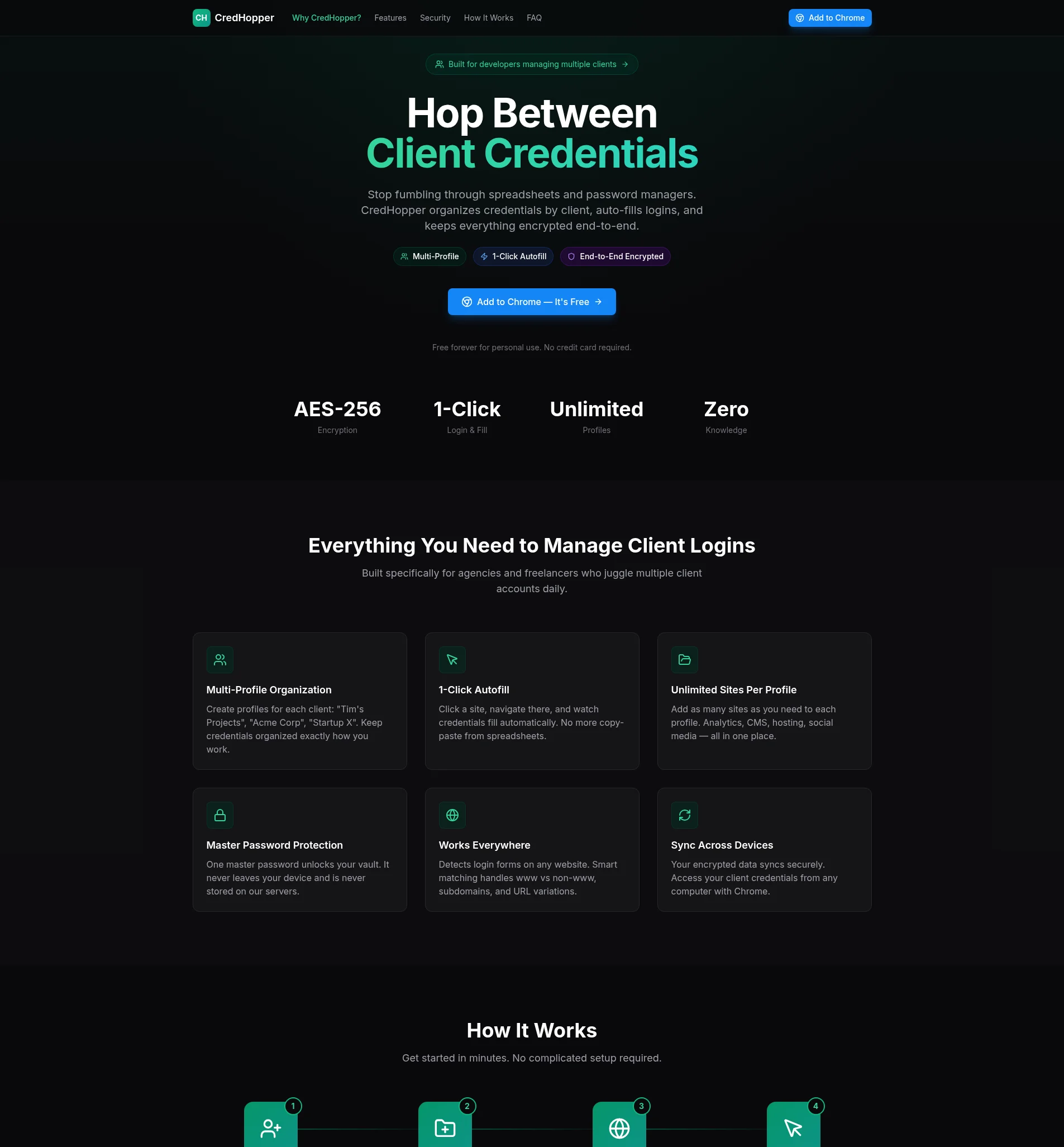 CredHopper website screenshot